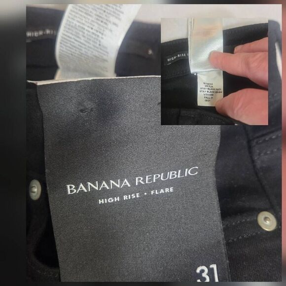 Banana Republic High Rise Flare Jeans Sz. 31 NWT READ - Picture 6 of 8